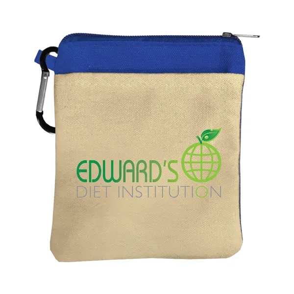 Canvas Zipper Tote with Carabiner... from ASI 40480 Koozie Group
