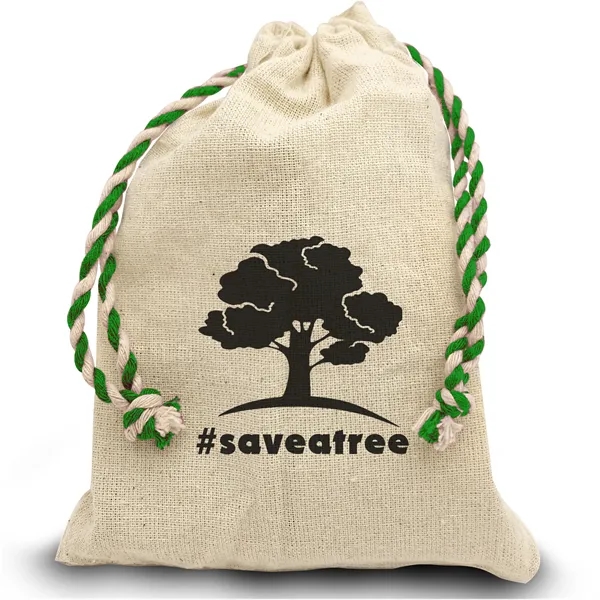 Handy Canvas Drawstring Tote... from ASI 40480 Koozie Group