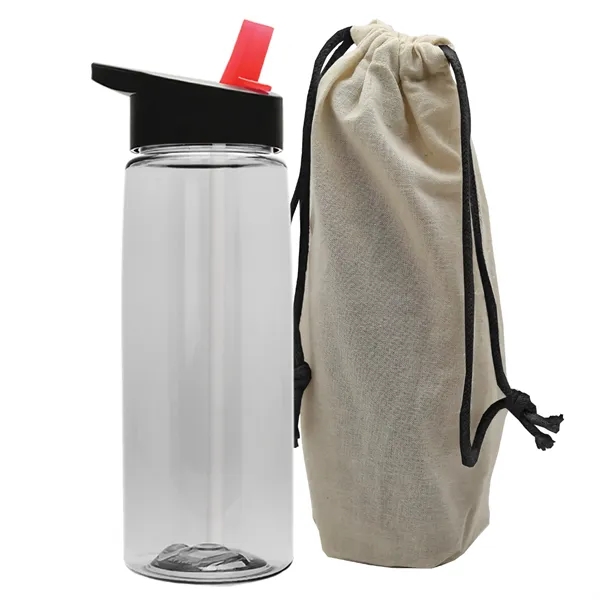 26 oz. Flair Bottle in a Cotton Tote... from ASI 40480 Koozie Group