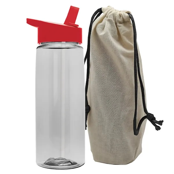 26 oz. Flair Bottle in a Cotton Tote... from ASI 40480 Koozie Group