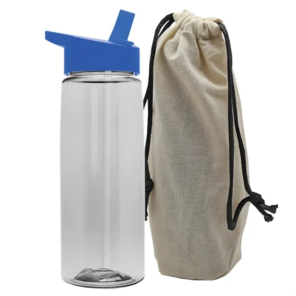 26 oz. Flair Bottle in a Cotton Tote... from ASI 40480 Koozie Group