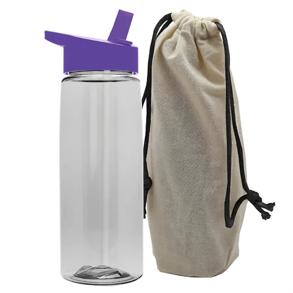 26 oz. Flair Bottle in a Cotton Tote... from ASI 40480 Koozie Group