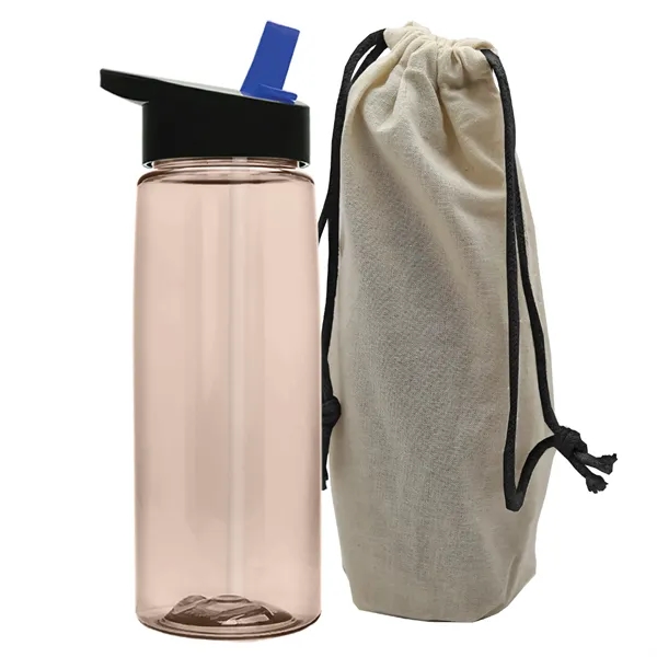 26 oz. Flair Bottle in a Cotton Tote... from ASI 40480 Koozie Group