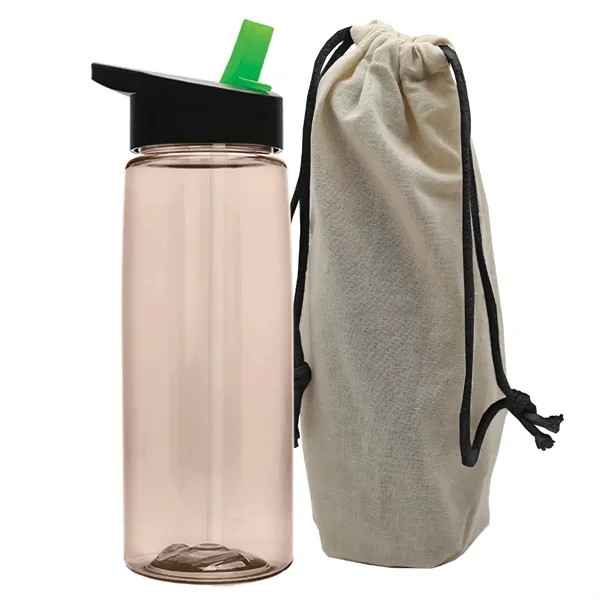 26 oz. Flair Bottle in a Cotton Tote... from ASI 40480 Koozie Group