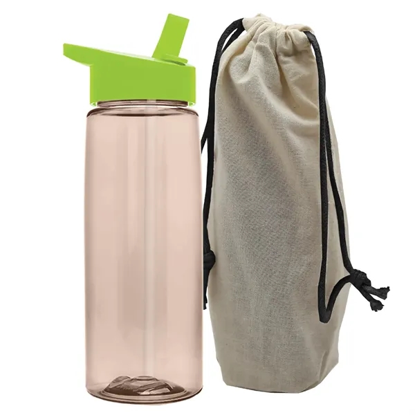 26 oz. Flair Bottle in a Cotton Tote... from ASI 40480 Koozie Group