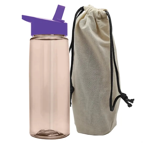 26 oz. Flair Bottle in a Cotton Tote... from ASI 40480 Koozie Group