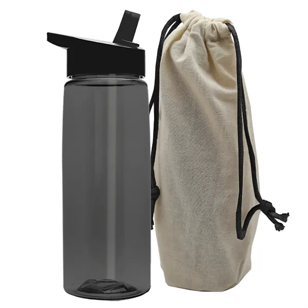 26 oz. Flair Bottle in a Cotton Tote... from ASI 40480 Koozie Group