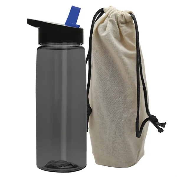 26 oz. Flair Bottle in a Cotton Tote... from ASI 40480 Koozie Group