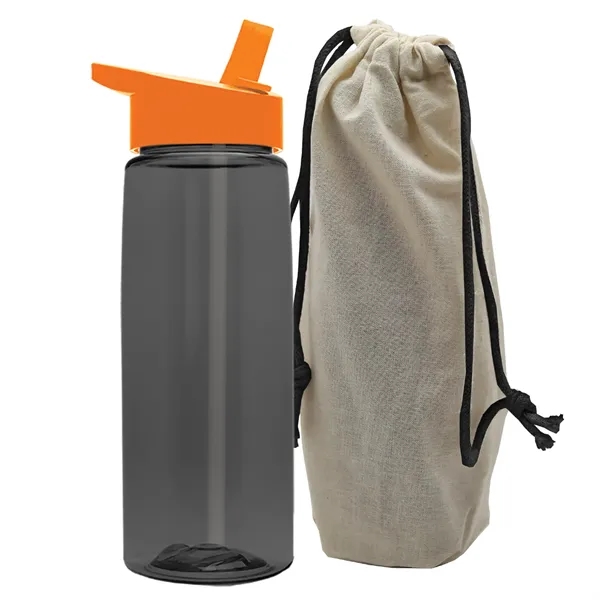 26 oz. Flair Bottle in a Cotton Tote... from ASI 40480 Koozie Group