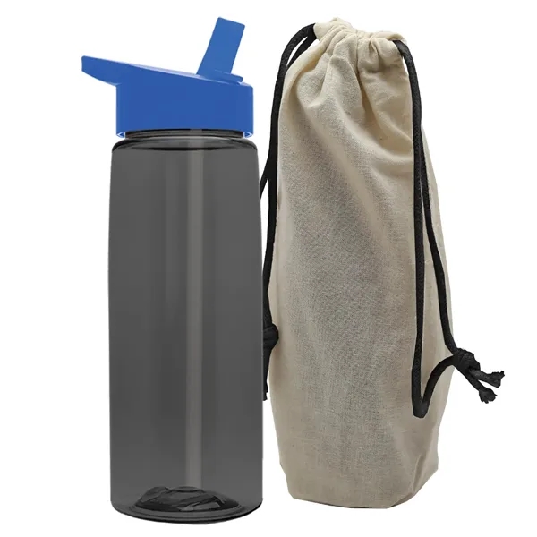26 oz. Flair Bottle in a Cotton Tote... from ASI 40480 Koozie Group