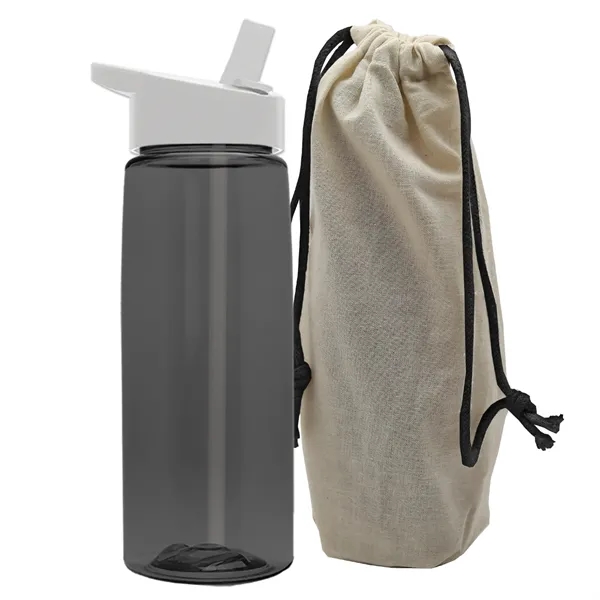26 oz. Flair Bottle in a Cotton Tote... from ASI 40480 Koozie Group