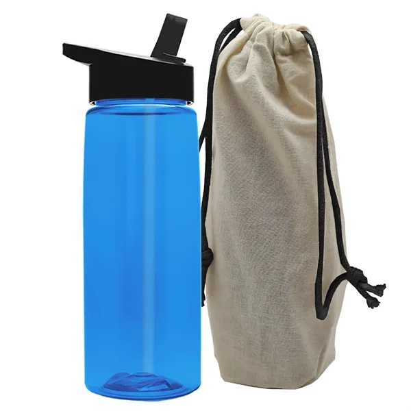 26 oz. Flair Bottle in a Cotton Tote... from ASI 40480 Koozie Group