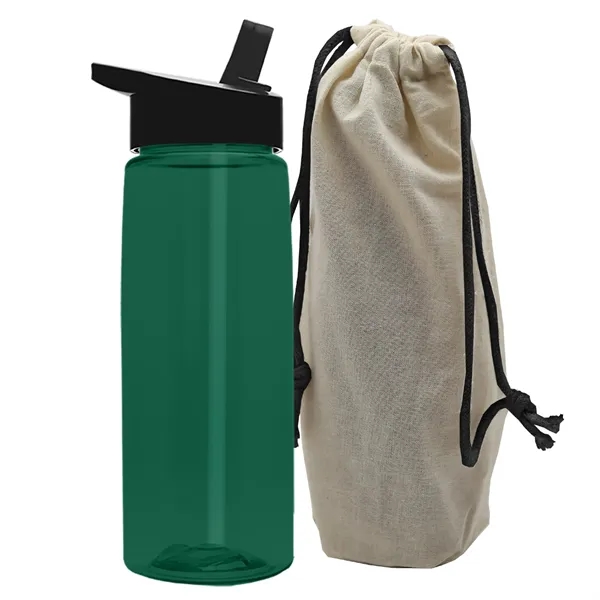 26 oz. Flair Bottle in a Cotton Tote... from ASI 40480 Koozie Group