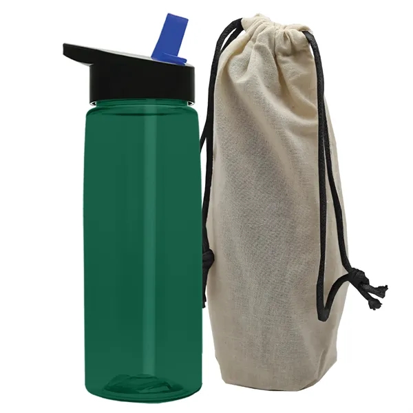 26 oz. Flair Bottle in a Cotton Tote... from ASI 40480 Koozie Group