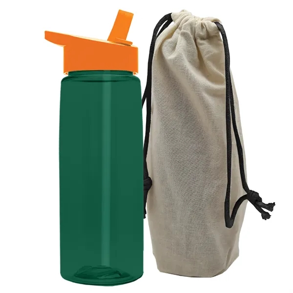 26 oz. Flair Bottle in a Cotton Tote... from ASI 40480 Koozie Group