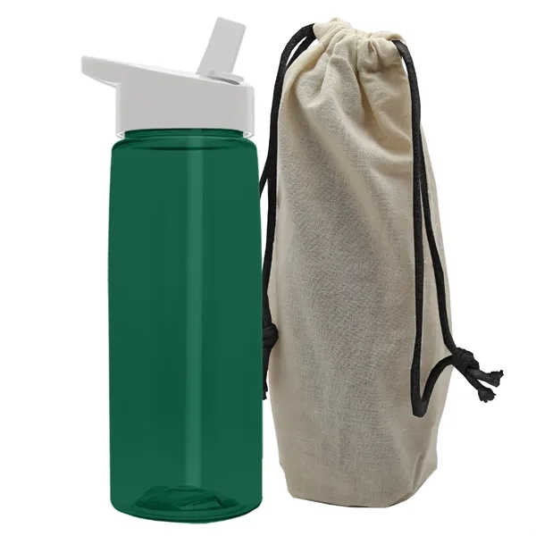 26 oz. Flair Bottle in a Cotton Tote... from ASI 40480 Koozie Group