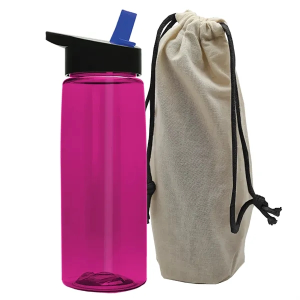 26 oz. Flair Bottle in a Cotton Tote... from ASI 40480 Koozie Group