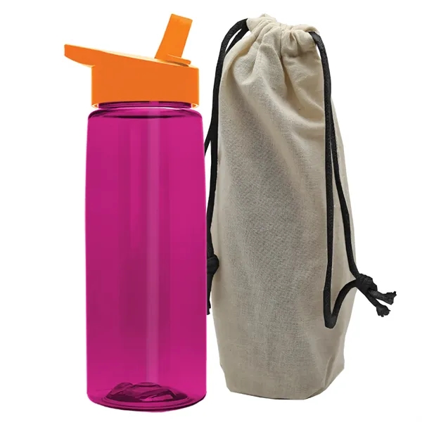 26 oz. Flair Bottle in a Cotton Tote... from ASI 40480 Koozie Group