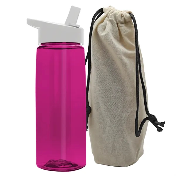 26 oz. Flair Bottle in a Cotton Tote... from ASI 40480 Koozie Group