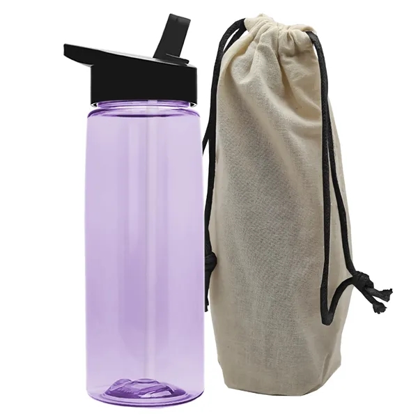 26 oz. Flair Bottle in a Cotton Tote... from ASI 40480 Koozie Group
