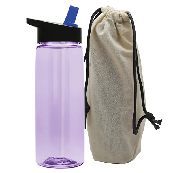 26 oz. Flair Bottle in a Cotton Tote... from ASI 40480 Koozie Group