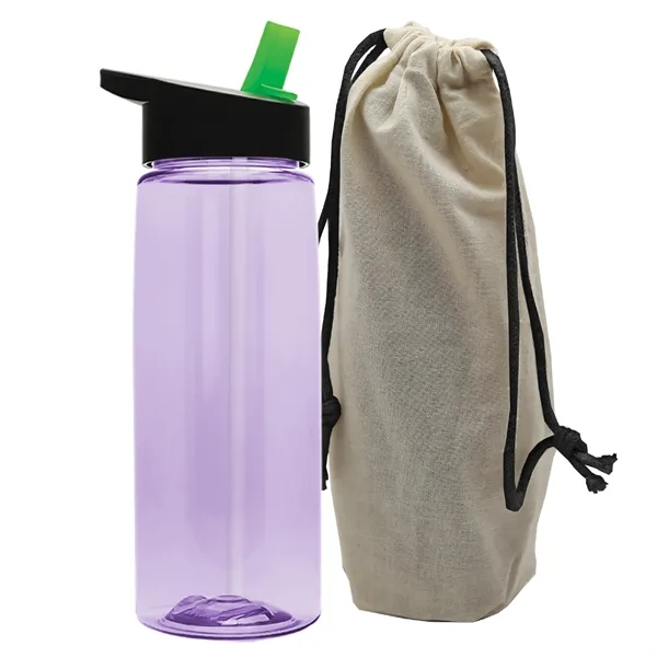 26 oz. Flair Bottle in a Cotton Tote... from ASI 40480 Koozie Group