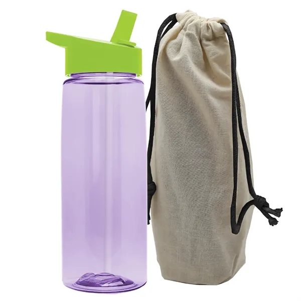 26 oz. Flair Bottle in a Cotton Tote... from ASI 40480 Koozie Group