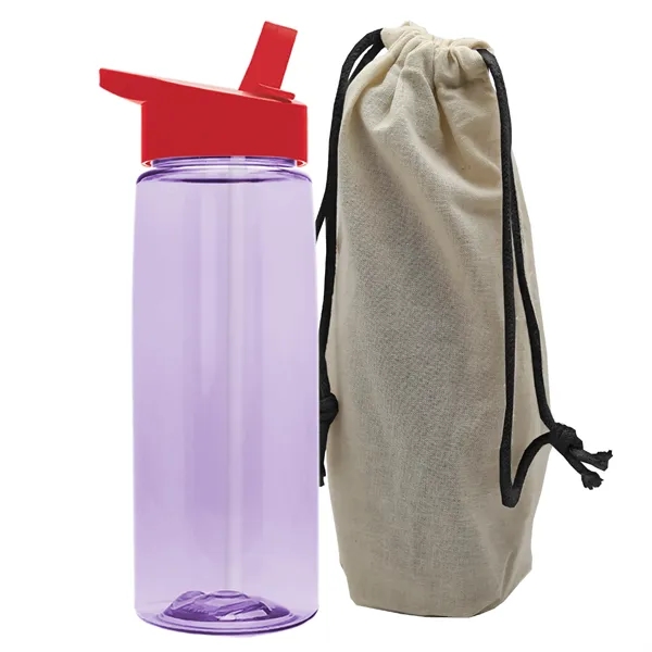 26 oz. Flair Bottle in a Cotton Tote... from ASI 40480 Koozie Group