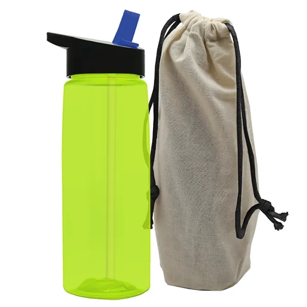 26 oz. Flair Bottle in a Cotton Tote... from ASI 40480 Koozie Group