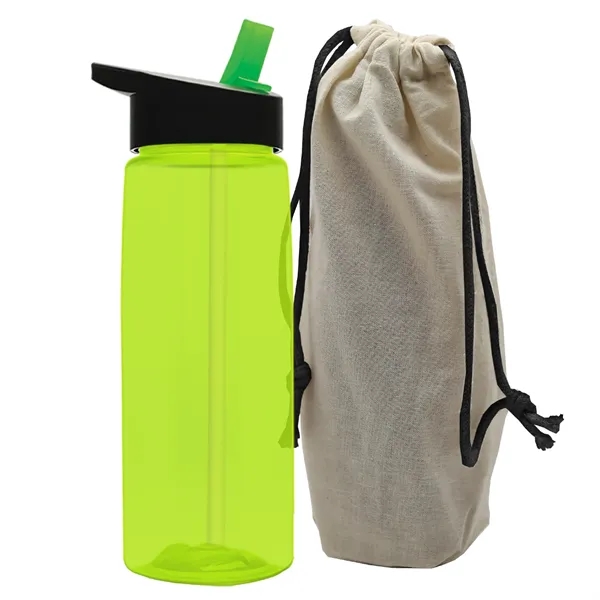 26 oz. Flair Bottle in a Cotton Tote... from ASI 40480 Koozie Group