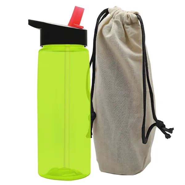 26 oz. Flair Bottle in a Cotton Tote... from ASI 40480 Koozie Group
