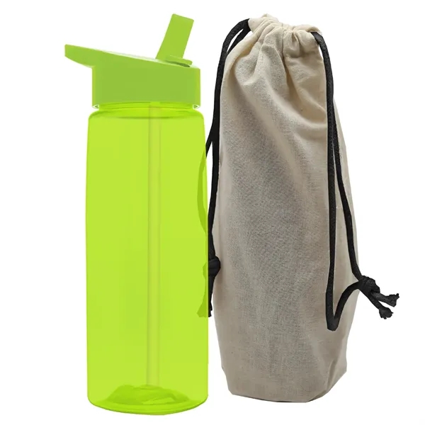 26 oz. Flair Bottle in a Cotton Tote... from ASI 40480 Koozie Group