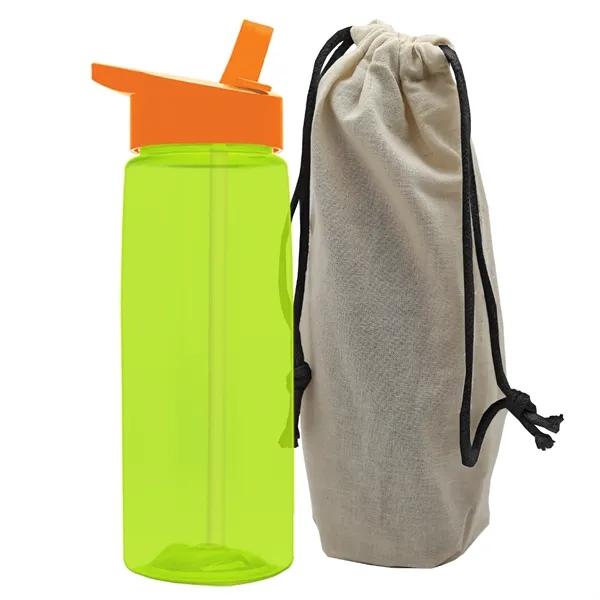 26 oz. Flair Bottle in a Cotton Tote... from ASI 40480 Koozie Group