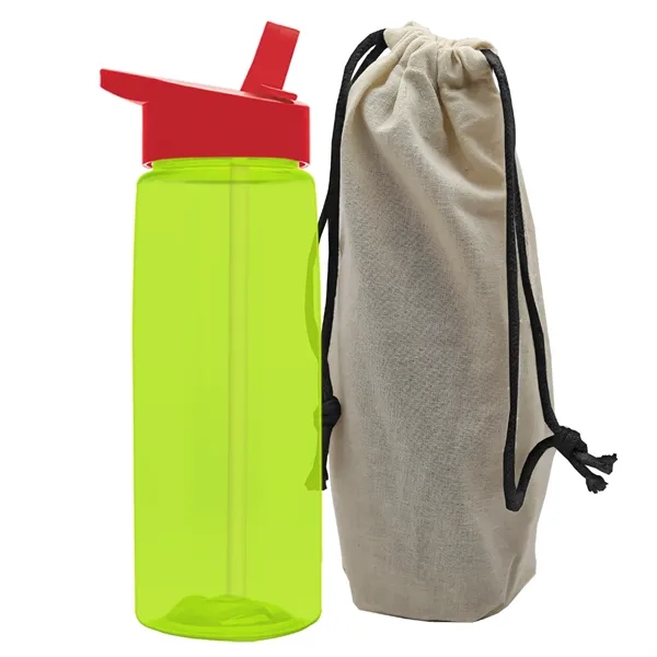 26 oz. Flair Bottle in a Cotton Tote... from ASI 40480 Koozie Group