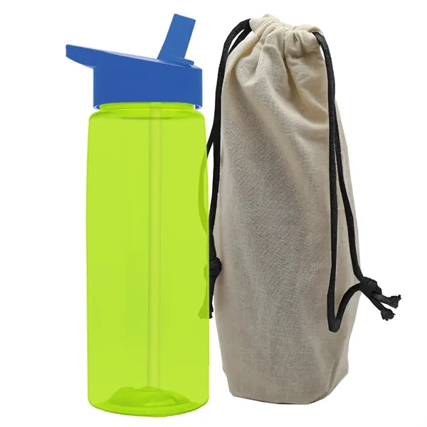 26 oz. Flair Bottle in a Cotton Tote... from ASI 40480 Koozie Group