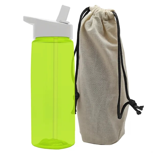 26 oz. Flair Bottle in a Cotton Tote... from ASI 40480 Koozie Group