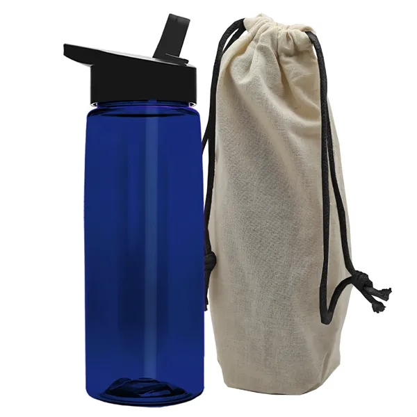26 oz. Flair Bottle in a Cotton Tote... from ASI 40480 Koozie Group