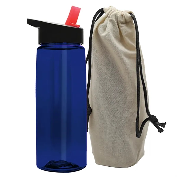 26 oz. Flair Bottle in a Cotton Tote... from ASI 40480 Koozie Group