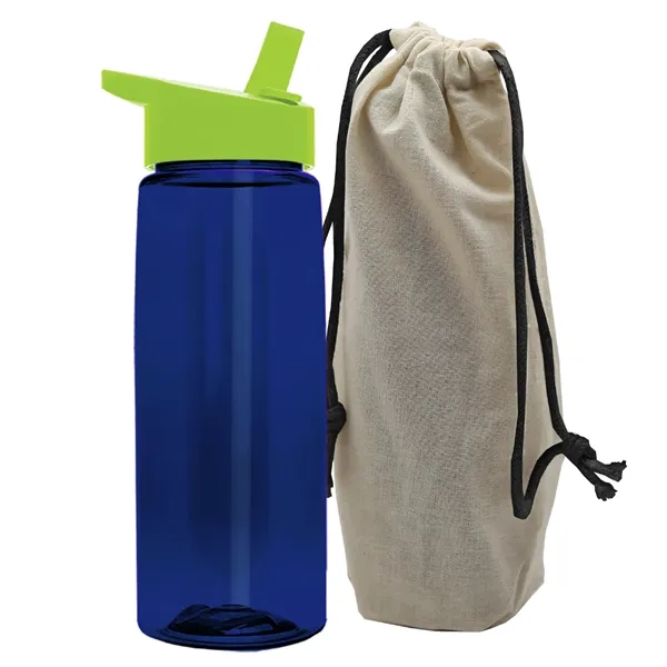 26 oz. Flair Bottle in a Cotton Tote... from ASI 40480 Koozie Group