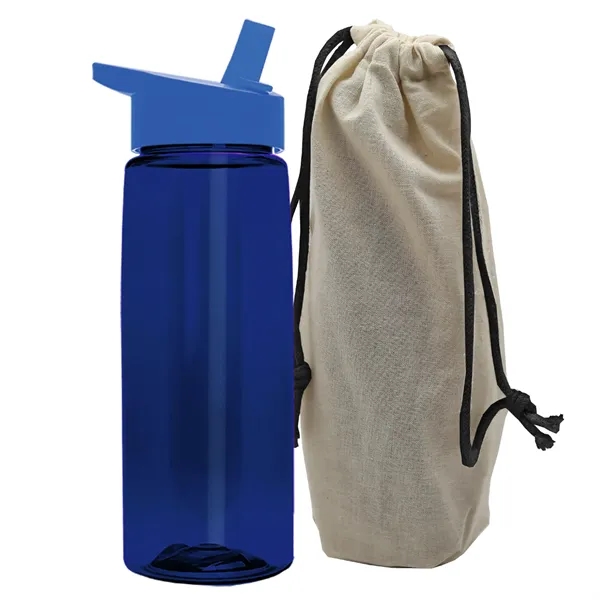 26 oz. Flair Bottle in a Cotton Tote... from ASI 40480 Koozie Group