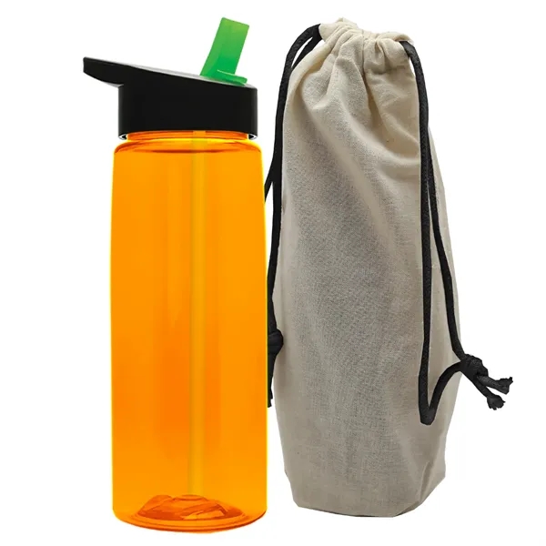 26 oz. Flair Bottle in a Cotton Tote... from ASI 40480 Koozie Group