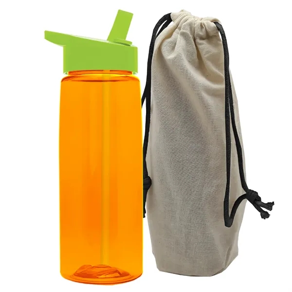 26 oz. Flair Bottle in a Cotton Tote... from ASI 40480 Koozie Group