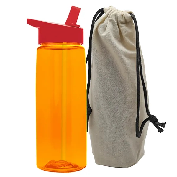 26 oz. Flair Bottle in a Cotton Tote... from ASI 40480 Koozie Group
