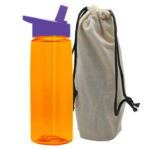 26 oz. Flair Bottle in a Cotton Tote... from ASI 40480 Koozie Group