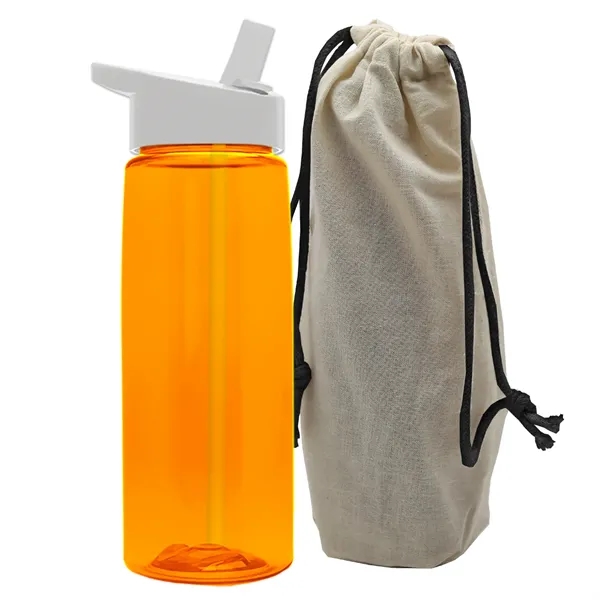 26 oz. Flair Bottle in a Cotton Tote... from ASI 40480 Koozie Group