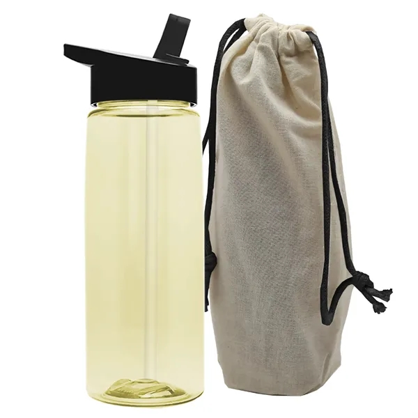 26 oz. Flair Bottle in a Cotton Tote... from ASI 40480 Koozie Group