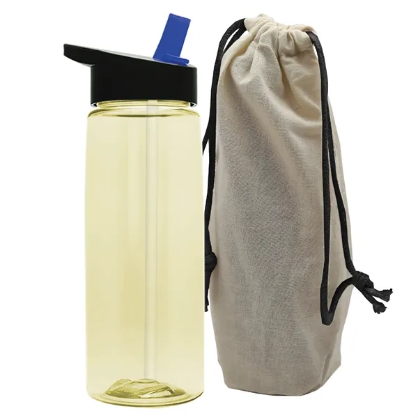 26 oz. Flair Bottle in a Cotton Tote... from ASI 40480 Koozie Group