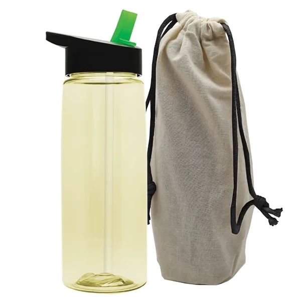 26 oz. Flair Bottle in a Cotton Tote... from ASI 40480 Koozie Group
