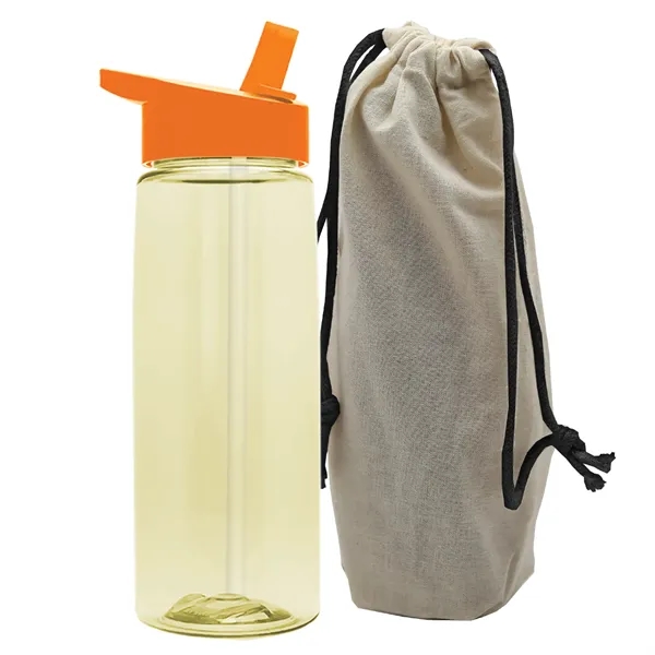 26 oz. Flair Bottle in a Cotton Tote... from ASI 40480 Koozie Group