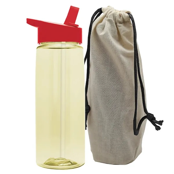 26 oz. Flair Bottle in a Cotton Tote... from ASI 40480 Koozie Group